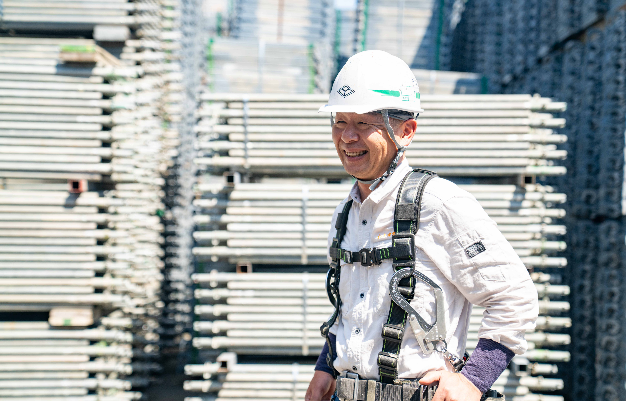 現場での作業風景